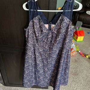 Womens Maternity Dress, Size L, Navy & Pink, Perfect for either gender!